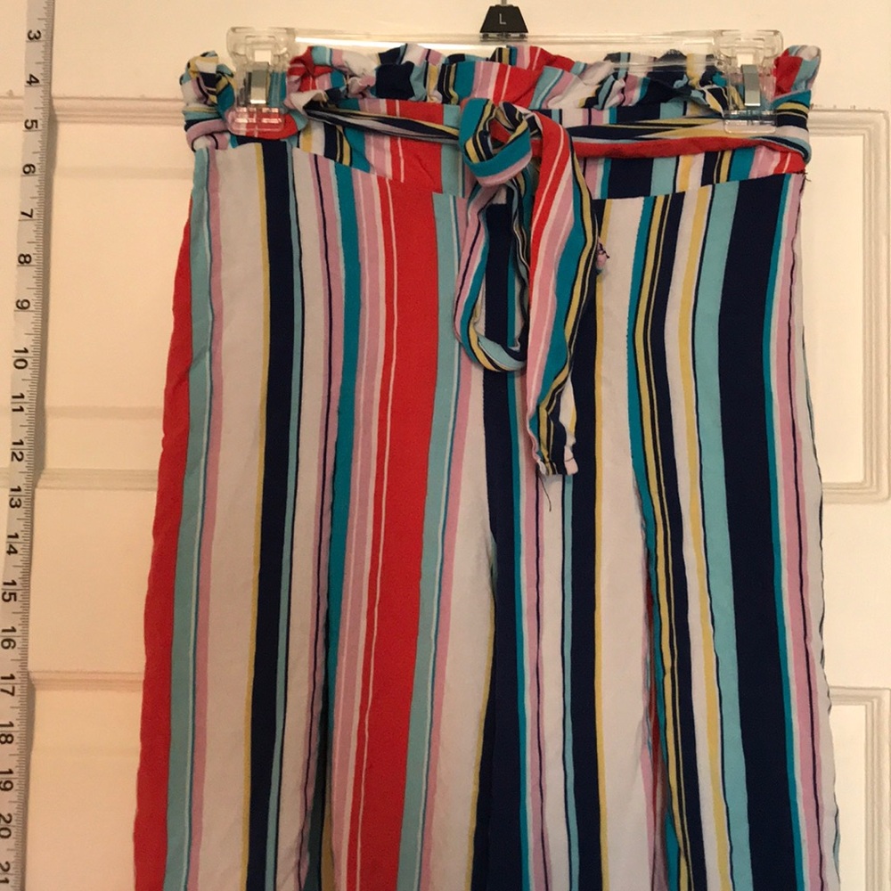 Striped boho pants